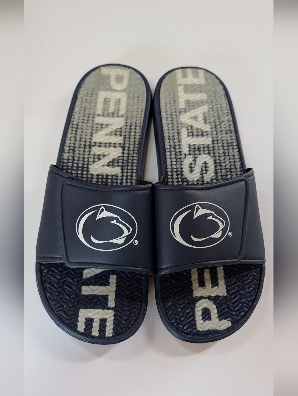 Penn State,  Men's Slides/Sandals. Size 13-14 (XL)
